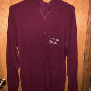 Maroon Vineyard Vines Hoodie